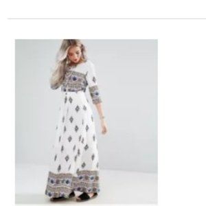 Boohoo dress 3/4 sleeve maxi dress NWT